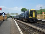 The Class 159 Train At Corfe Castle Station